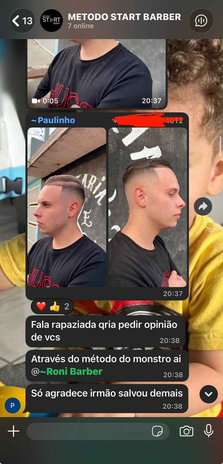 Depoimento e resultado de aluno 6
