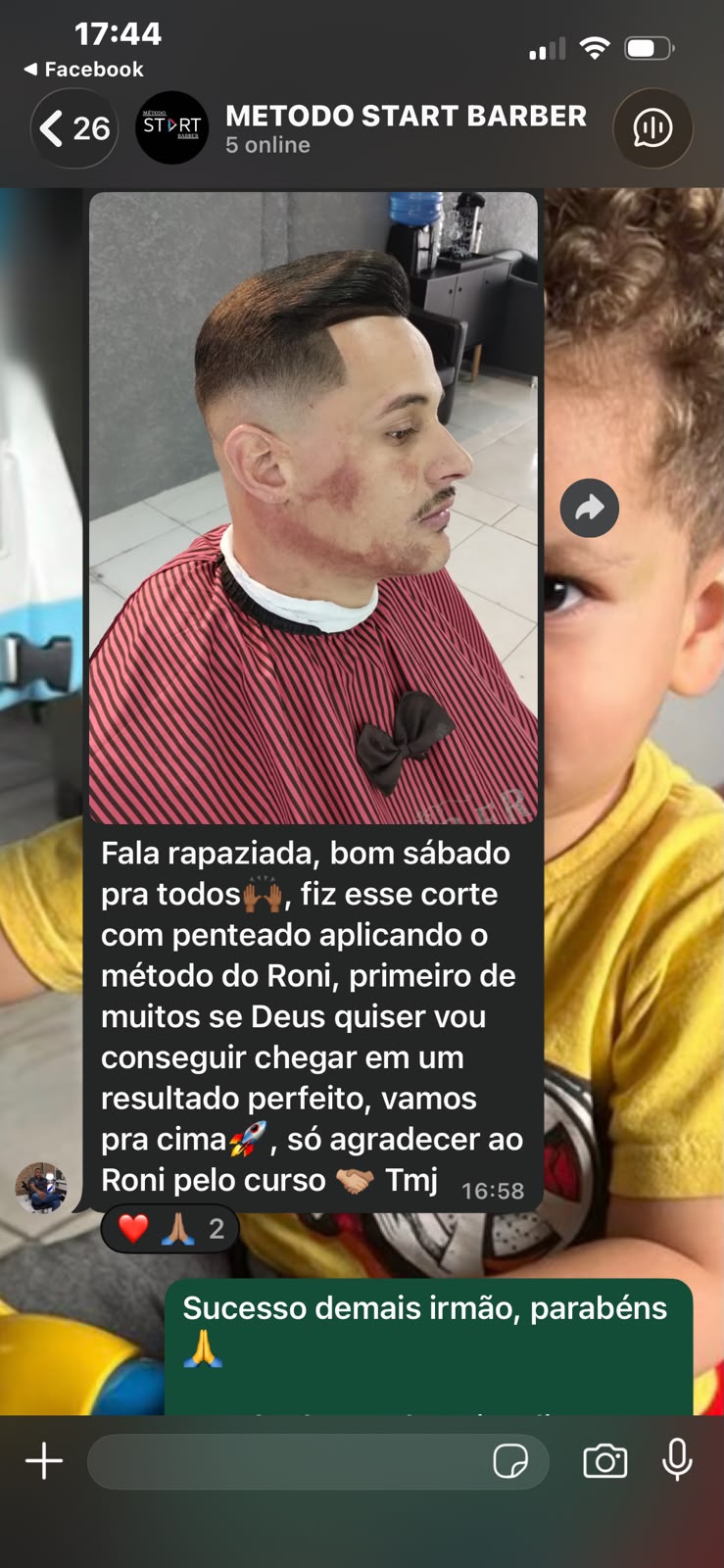 Depoimento e resultado de aluno 3