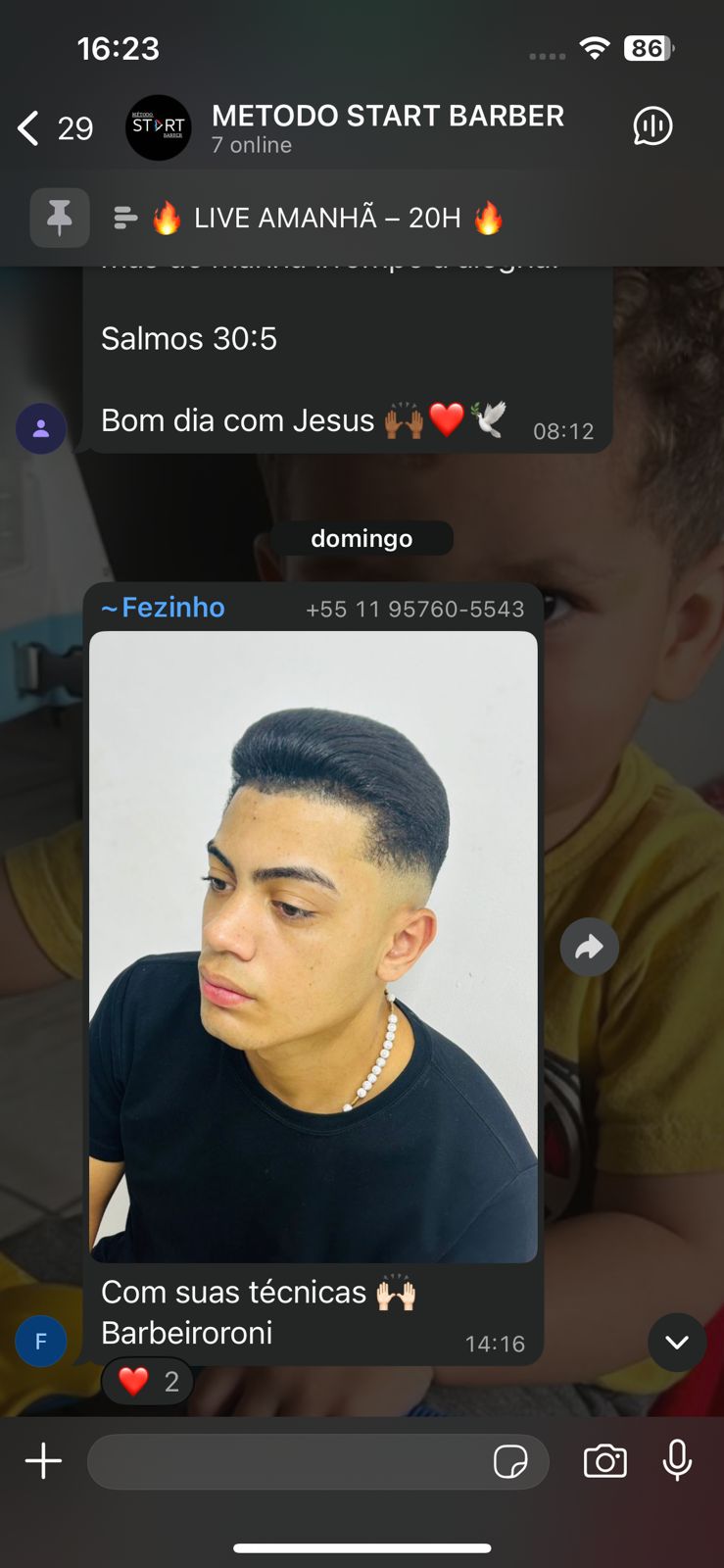 Depoimento e resultado de aluno 7